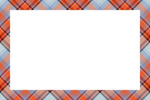 Vintage frame . Scottish border pattern retro style. Tartan plaid ornament. vector