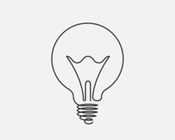 Light bulb icon . Llightbulb idea logo concept. Lamp electricity icons web design element. Led lights isolated silhouette. vector