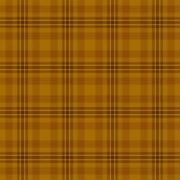 Cozy background seamless, part fabric pattern tartan. Perfection plaid textile check texture in amber and orange colors. vector