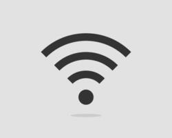 gratis Wisconsin fi icono. conexión zona Wifi símbolo. radio olas señal. vector