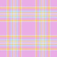 Texture check of fabric plaid textile with a seamless tartan pattern background. vector