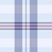 Seamless texture of textile plaid pattern with a tartan background check fabric. vector