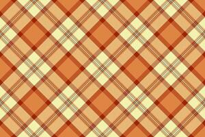 Fabric pattern of seamless textile plaid with a background tartan texture check. vector