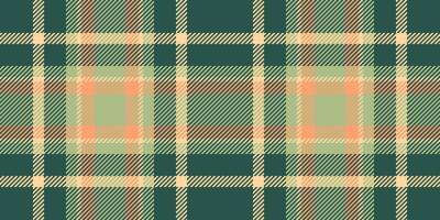 Improvement check background fabric, sale pattern tartan. Fluffy seamless plaid texture textile in teal and orange colors. vector