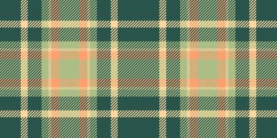 Improvement check background fabric, sale pattern tartan. Fluffy seamless plaid texture textile in teal and orange colors. vector