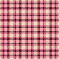 Service seamless fabric, gift paper plaid check textile. Curve pattern tartan texture background in red and dark colors. vector