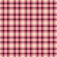 Service seamless fabric, gift paper plaid check textile. Curve pattern tartan texture background in red and dark colors. vector