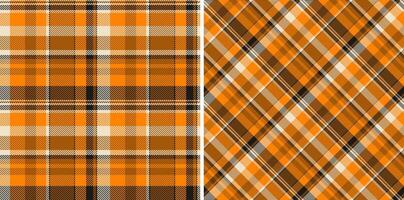Tartan plaid texture of pattern textile background with a seamless check fabric. Set in food colors in rich and royal fashion choices. vector