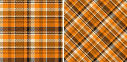 Tartan plaid texture of pattern textile background with a seamless check fabric. Set in food colors in rich and royal fashion choices. vector