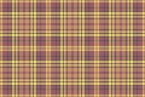 Plaid texture textile of background check with a seamless fabric pattern tartan. vector