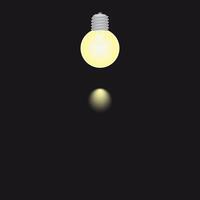 lámpara de bombilla de iluminación vector