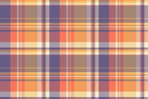 Background check pattern of textile texture with a seamless tartan fabric plaid. vector