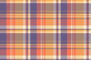 Background check pattern of textile texture with a seamless tartan fabric plaid. vector