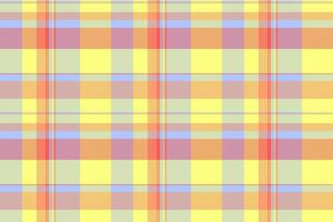 Fabric texture seamless of plaid textile with a pattern tartan check background. vector