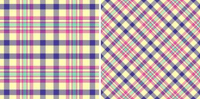 Texture fabric pattern of plaid check with a textile tartan seamless background. vector