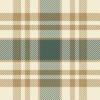 Chinese new year check textile, menu tartan plaid background. Neutral fabric seamless texture pattern in light and amber colors. vector