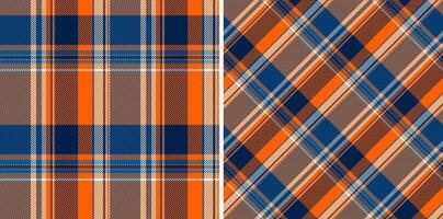 Seamless check plaid of pattern tartan with a fabric textile texture background. vector