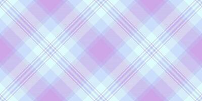 Vivid background seamless tartan, gentle texture pattern fabric. Hobby textile plaid check in light color. vector