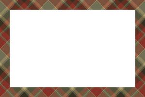 Vintage frame . Scottish border pattern retro style. Tartan plaid ornament. vector