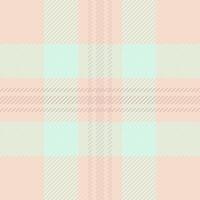 Production fabric background check, rustic pattern seamless . Crease plaid tartan textile texture in light color. vector