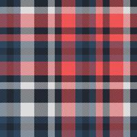 Plaid seamless fabric of check background tartan with a texture textile pattern. vector