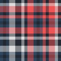 Plaid seamless fabric of check background tartan with a texture textile pattern. vector