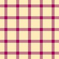 Fuzzy plaid fabric, sofa tartan textile background. Old texture pattern seamless check in light and pink colors. vector