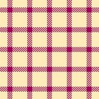 Fuzzy plaid fabric, sofa tartan textile background. Old texture pattern seamless check in light and pink colors. vector