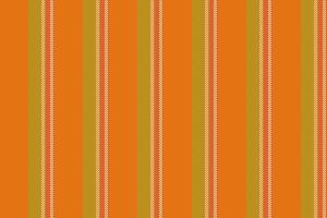 Africa pattern lines seamless, structure stripe texture. Grunge vertical background fabric textile in orange and lime colors. vector