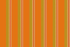 África modelo líneas sin costura, estructura raya textura. grunge vertical antecedentes tela textil en naranja y Lima colores. vector