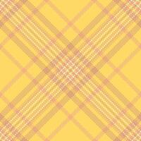 Textile plaid fabric of seamless tartan background with a check pattern texture. vector