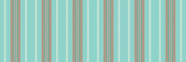 Intricate stripe texture vertical, tribal lines textile fabric. Shirt seamless background pattern in teal and red colors. vector