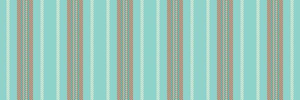 Intricate stripe texture vertical, tribal lines textile fabric. Shirt seamless background pattern in teal and red colors. vector