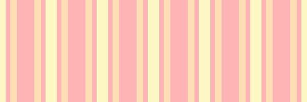 Place fabric lines pattern, tile seamless textile texture. Scenery stripe background vertical in light and peach puff colors. vector