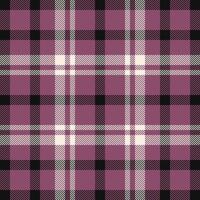 Plaid check pattern. Seamless fabric texture. Tartan textile print. vector