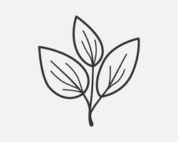 Sprout with leaf icon. Plant symbol of nature and environment. vector