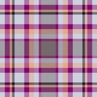 Plaid check pattern. Seamless fabric texture. Tartan textile print. vector