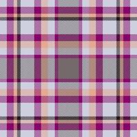 Plaid check pattern. Seamless fabric texture. Tartan textile print. vector