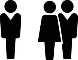 Group of business people icon in flat. Office workers with equal opportunities, corporate multicultural professional team. for apps or website symbol isolated on vector