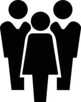 Group of business people icon in flat. Office workers with equal opportunities, corporate multicultural professional team. for apps or website symbol isolated on vector