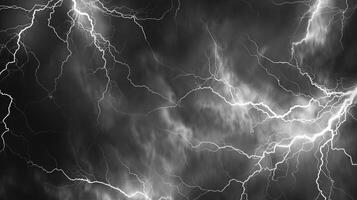 a black and white image of a lightning bolt photo