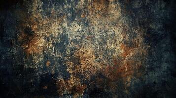 an old grunge texture background with a dark brown and black paint photo