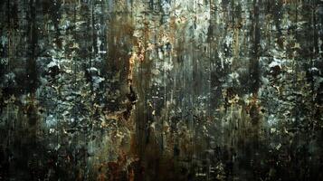an old grunge texture background with a dark brown and black paint photo