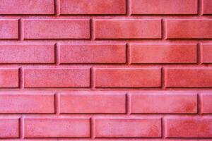 Pink brickwork as texture, background photo