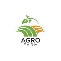 Agro farm design element icon with creative modern concept vector