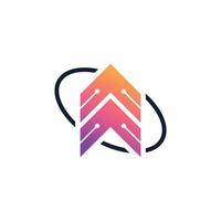 Arrow design element icon with creative modern concept vector