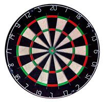 Target dartboard isolate on white background photo