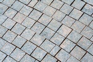 Stone pavement texture, background photo