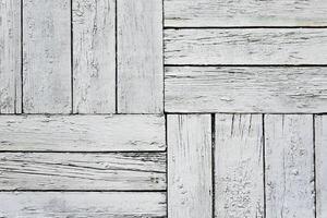Painted white wooden wall planks as texture, background photo