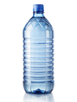 Doorzichtig blauw plastic water fles png